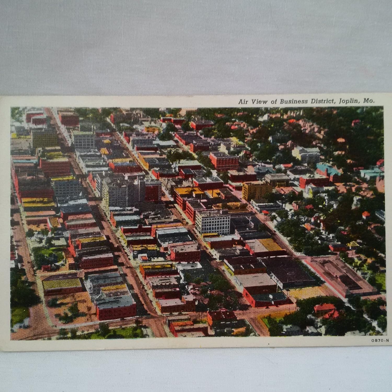 Vintage Joplin Missouri Postcard, Joplin Missouri Aerial Postcard, Joplin Missouri