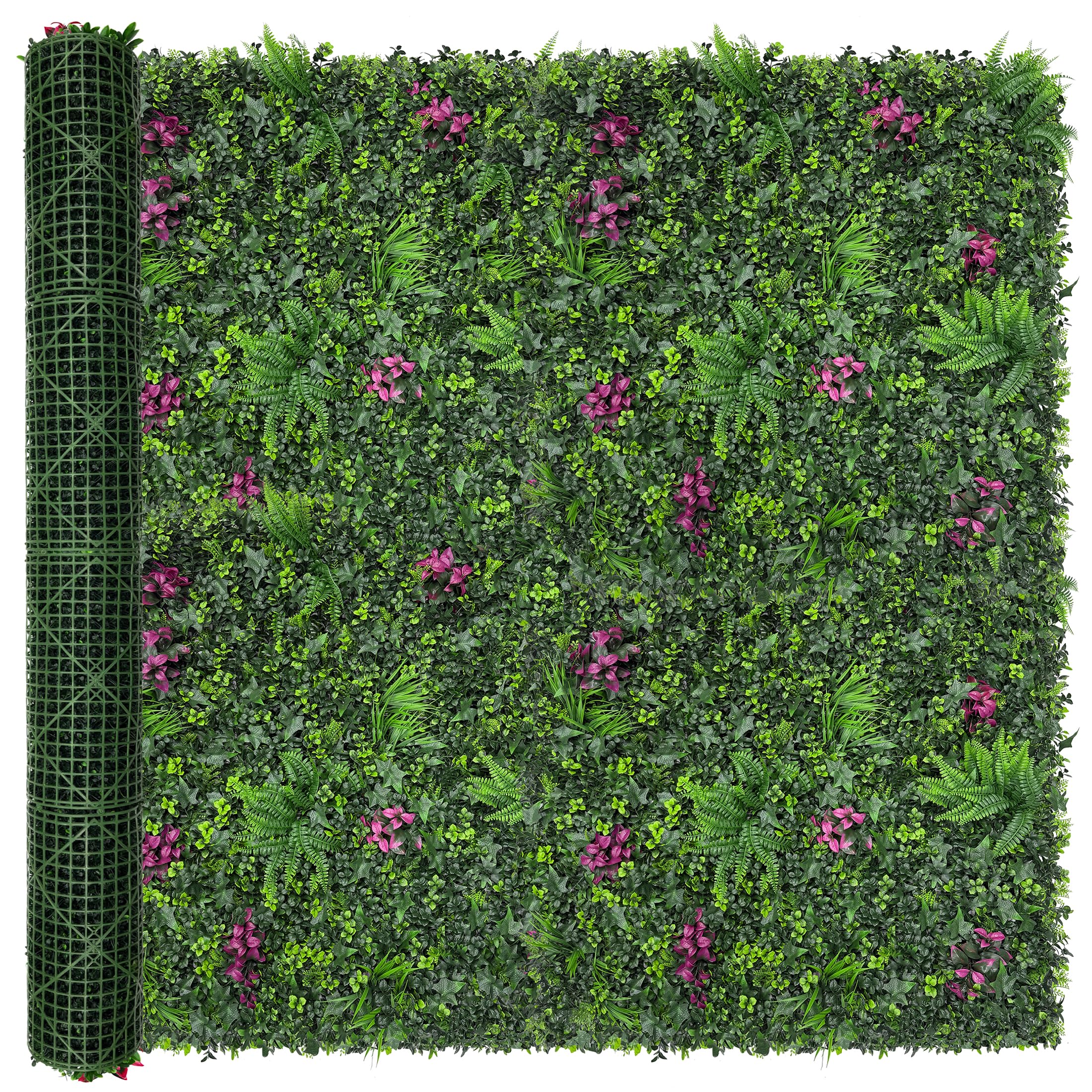 Greenery Grass Wall Boxwood Plant Panel:72"x144"?72SQFT? with UV Resistant Green Leaves Faux for Interior Wall, Greenery Backdrop,Garden and Indoor Outdoor Wall&Fence Covering Privacy