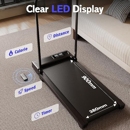 Serenilite Under-Desk Portable Compact Walking Pad Treadmill