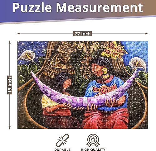 Miniatura 4 de Rompecabezas mexicano de luna para adultos, rompecabezas para adultos, 1000 piezas, diversión familiar