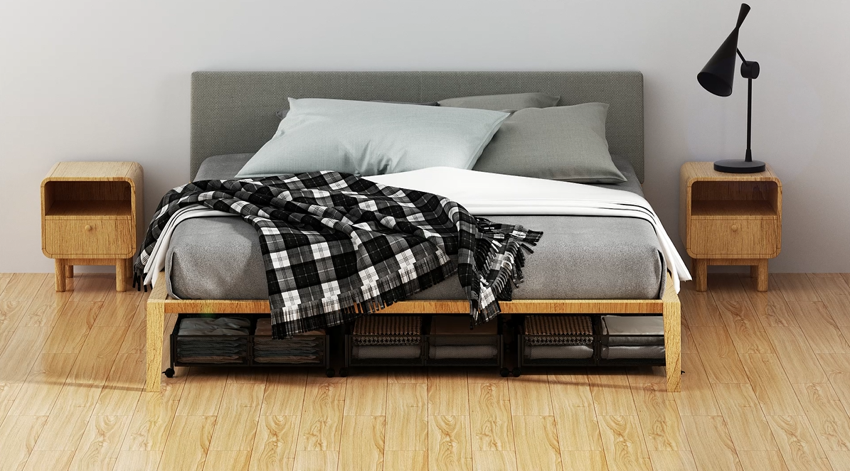 アメトイ　入れ物カゴとベッド Amazon.com: Under the Bed Storage Containers with Wheels