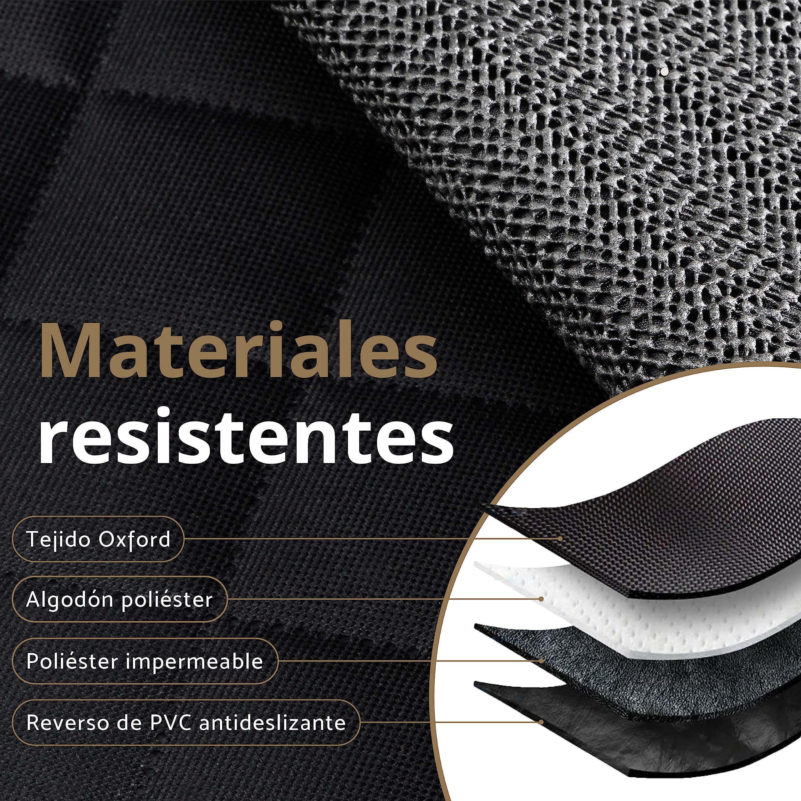 AMZPET ISOFIX Funda Coche Perros - Impermeable, Resistente a arañazos, Antideslizante, Lavable (133 x 56 cm)