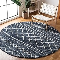 Vista 32 de SAFAVIEH Alfombra 9x12 - Colección Arizona Shag - Grande - Marfil y Beige, Diseño Marroquí Boho, No Desprende Pelo y Fácil de Limpiar, Ideal