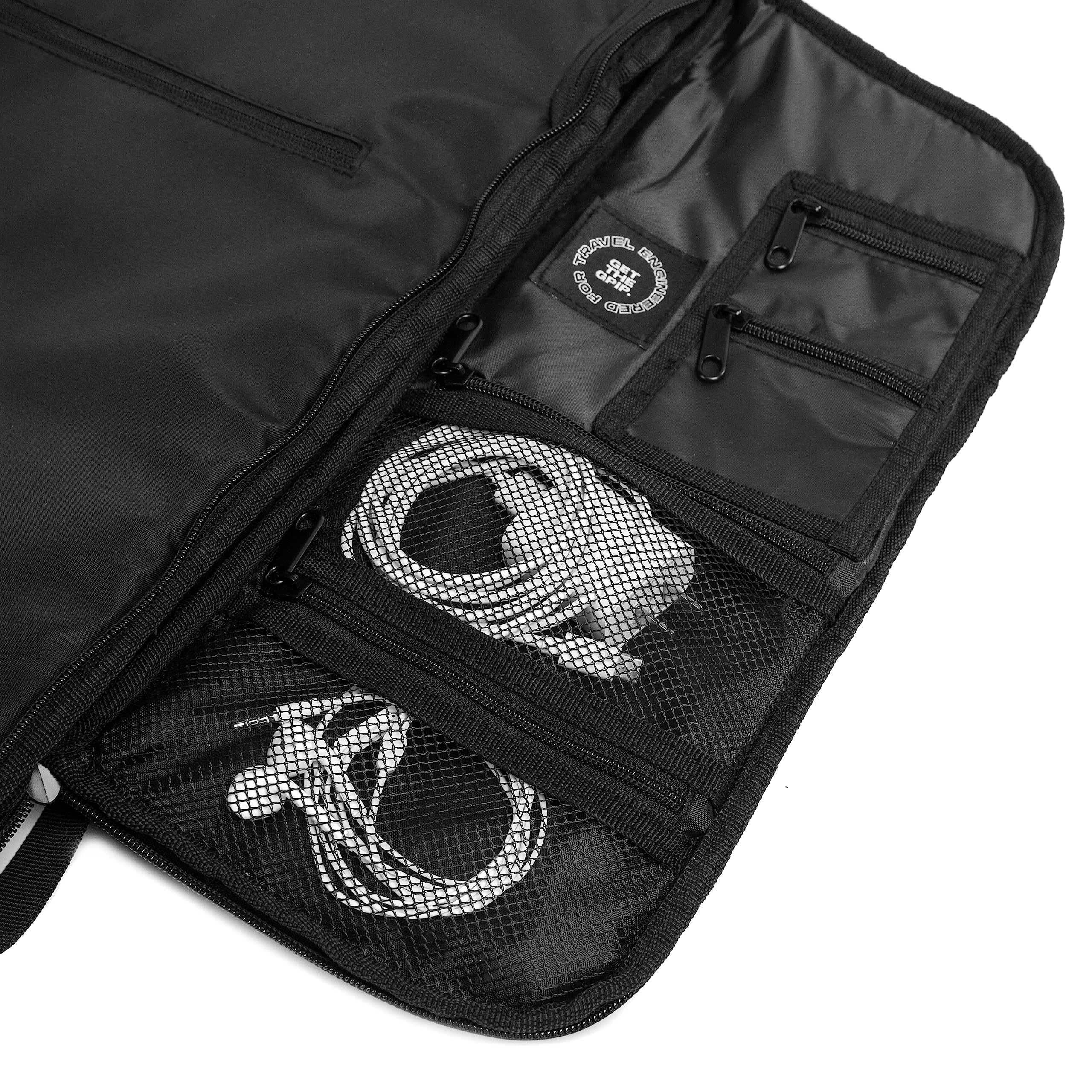 GRIPMODE Reiserucksack mit Laptopfach Schwarz - Rucksack mit Zwei verstellbaren und abnehmbaren Innenwänden - 27L Fassungsvermögen Sportrucksack für Damen und Herren