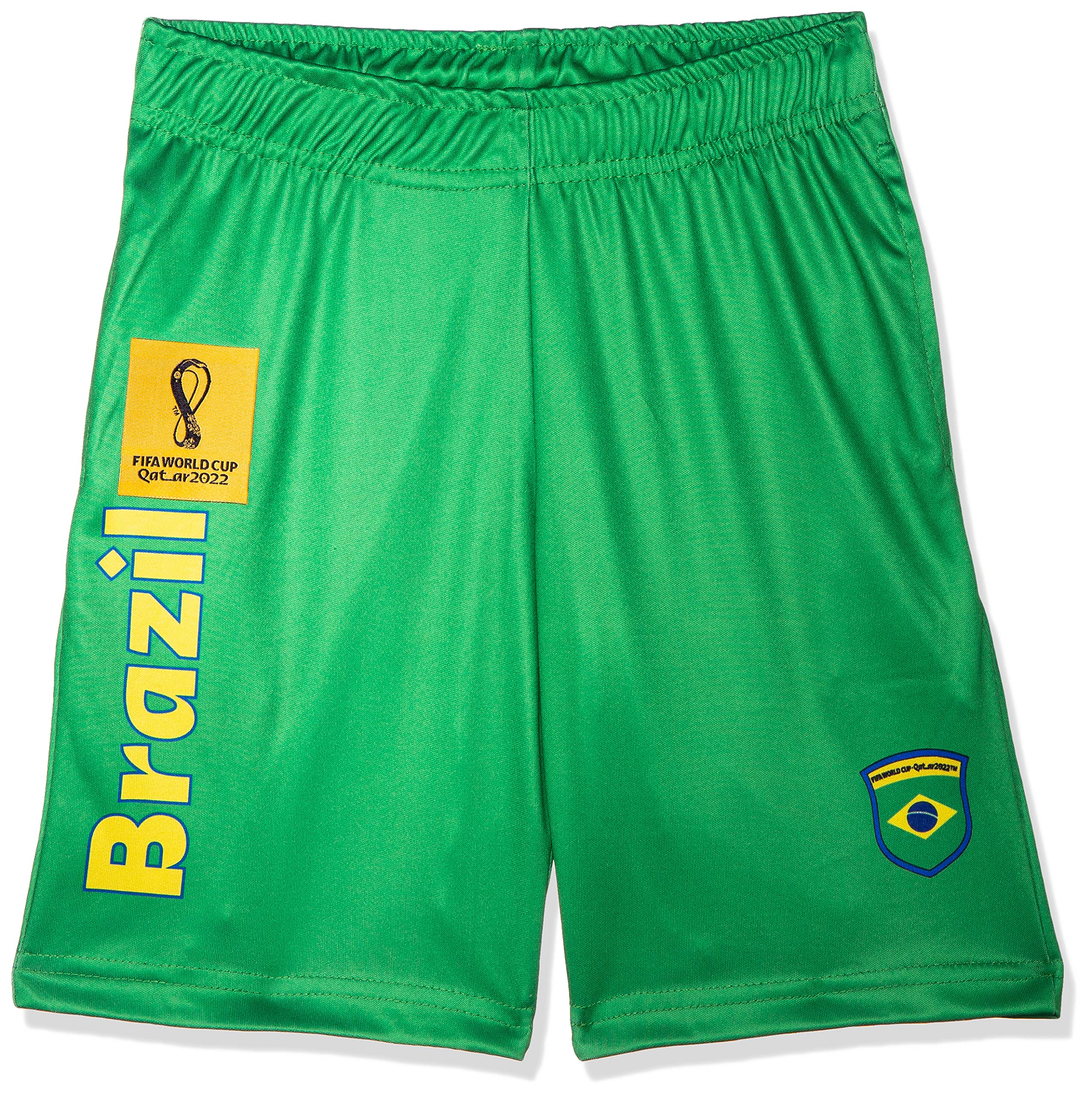 FIFA World Cup Qatar 2022 BRAZIL BOY'S SHORTS - GREEN