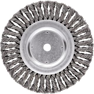 Weiler 08155 8" Standard Twist Knot Wire Wheel, .023" Steel Fill, 5/8" Arbor Hole, Made in the USA