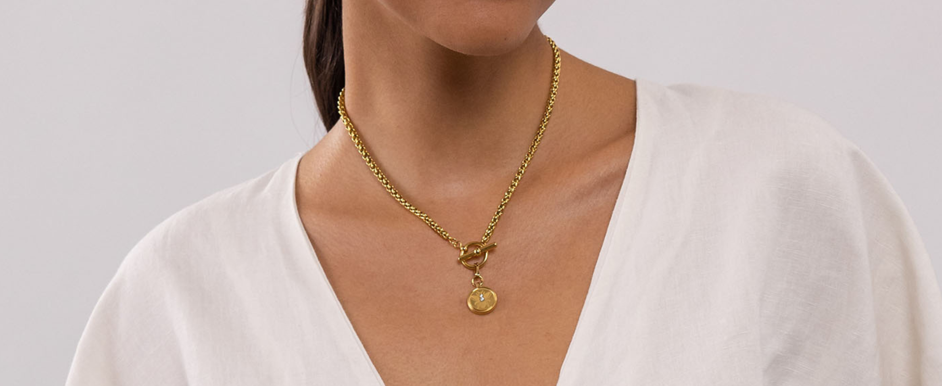 Purelei Collana Fashion Show (oro, argento, oro rosa), Collana donna in acciaio inossidabile e resistente, Gioielli waterproof di tendenza, lunghezza regolabile 50/55 cm (Oro rosa