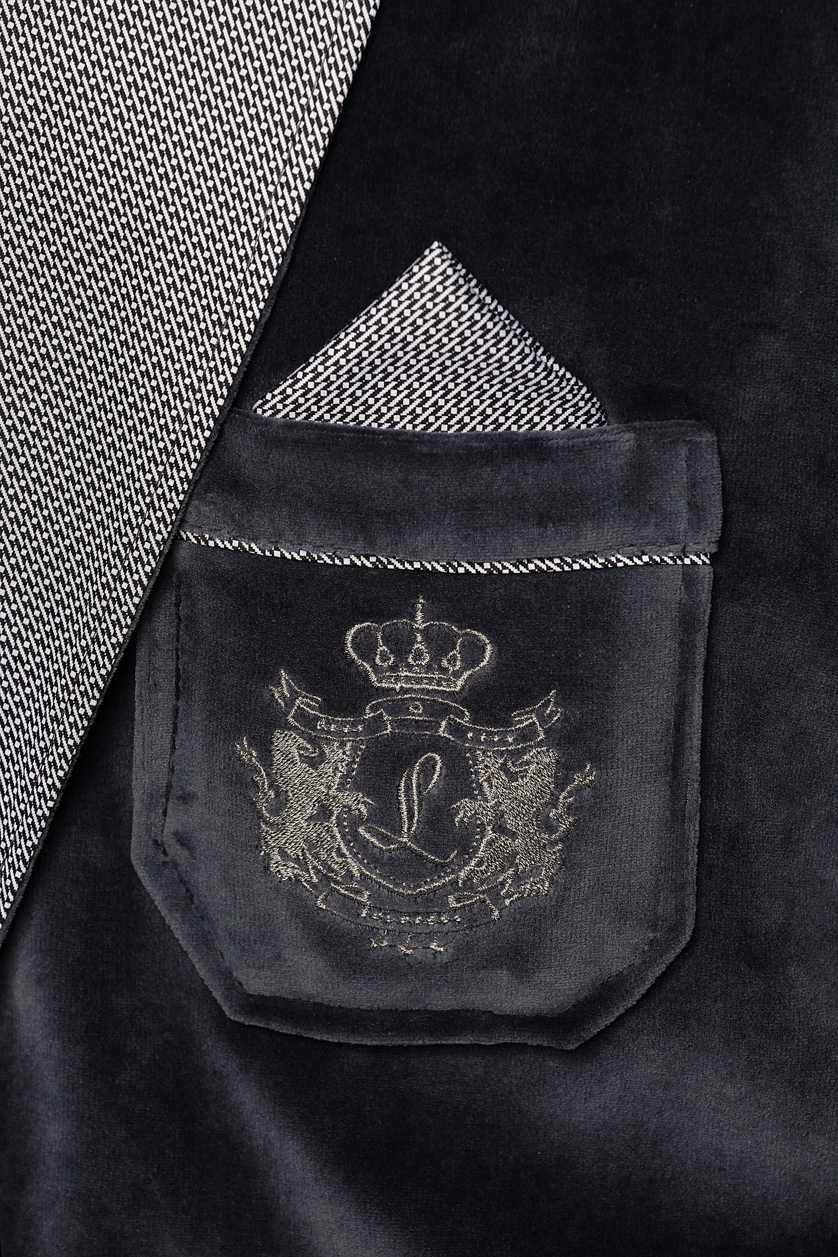 RE-111 - Albornoz corto para hombre de terciopelo, elegante