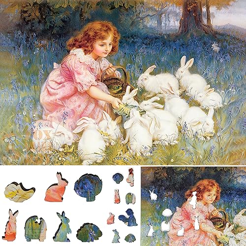 FoxSmartBox - Rompecabezas de madera para adultos, piezas de forma única, fabricado en los Estados Unidos por FoxSmartBox - 260 piezas - Alimentando