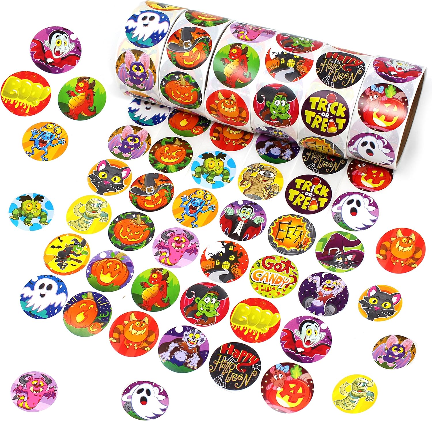 JOYIN 600 Pieces Assorted Halloween Stickers; Halloween Scrapbook