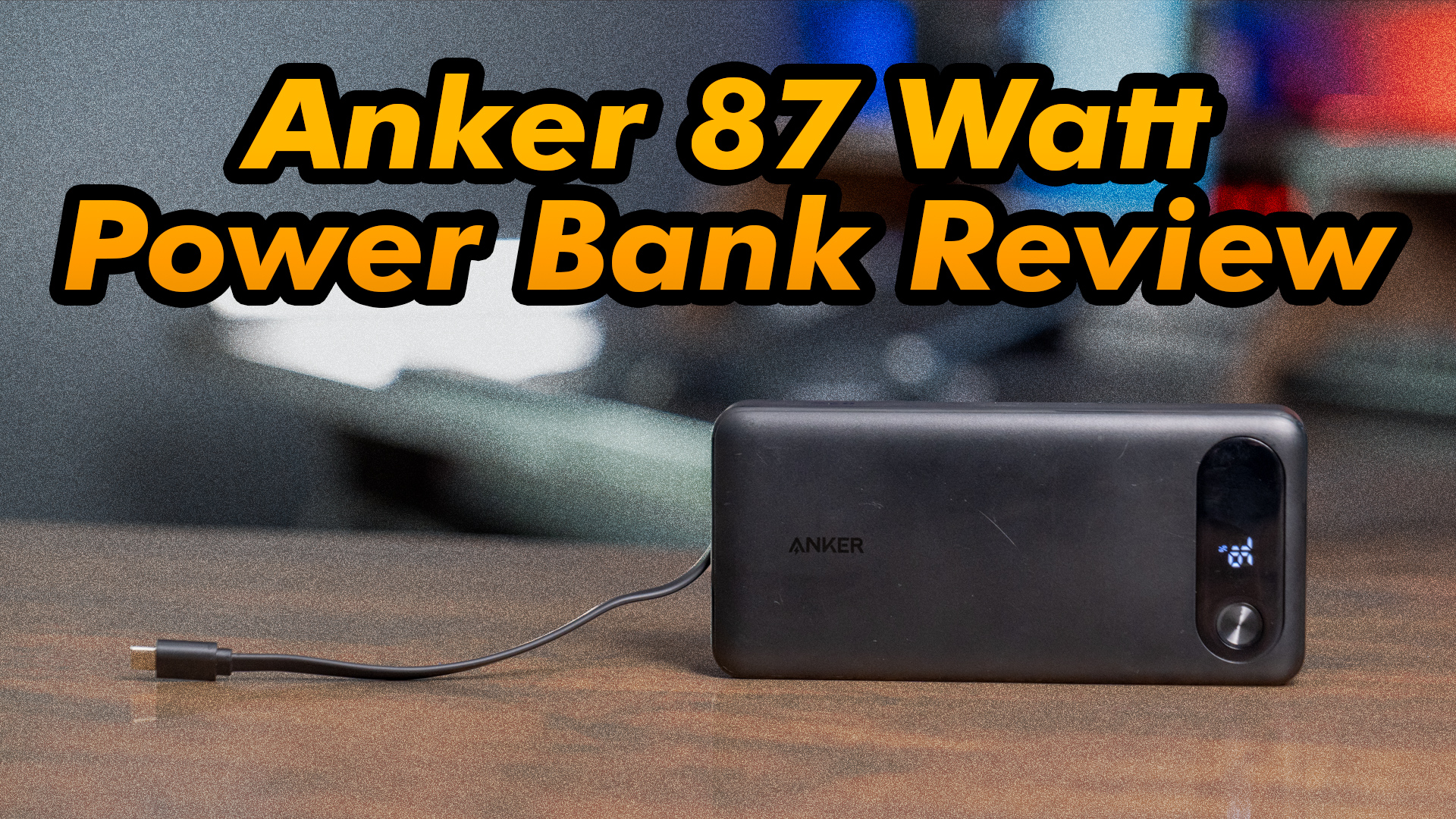 Watch Review of the Anker 87 Watt Power Bank 20,000 MAH USB C on