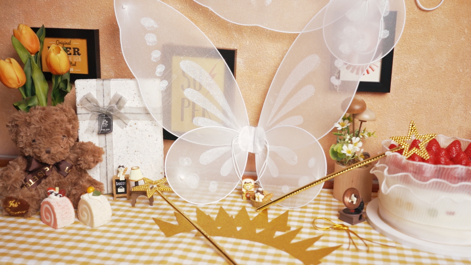 sachin and babi light blue dress Fairy Wings and Wand main image 1