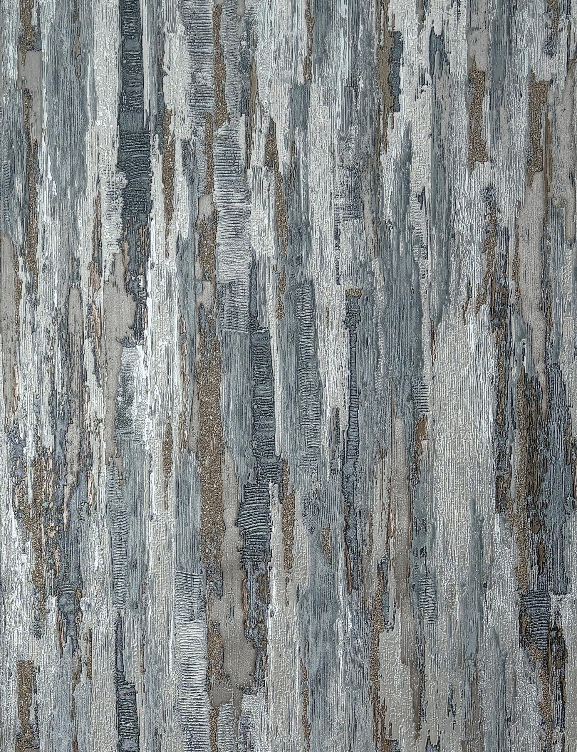 Vymura M95700 Gianni Plain Heavyweight Vinyl Wallpaper, Blue Grey