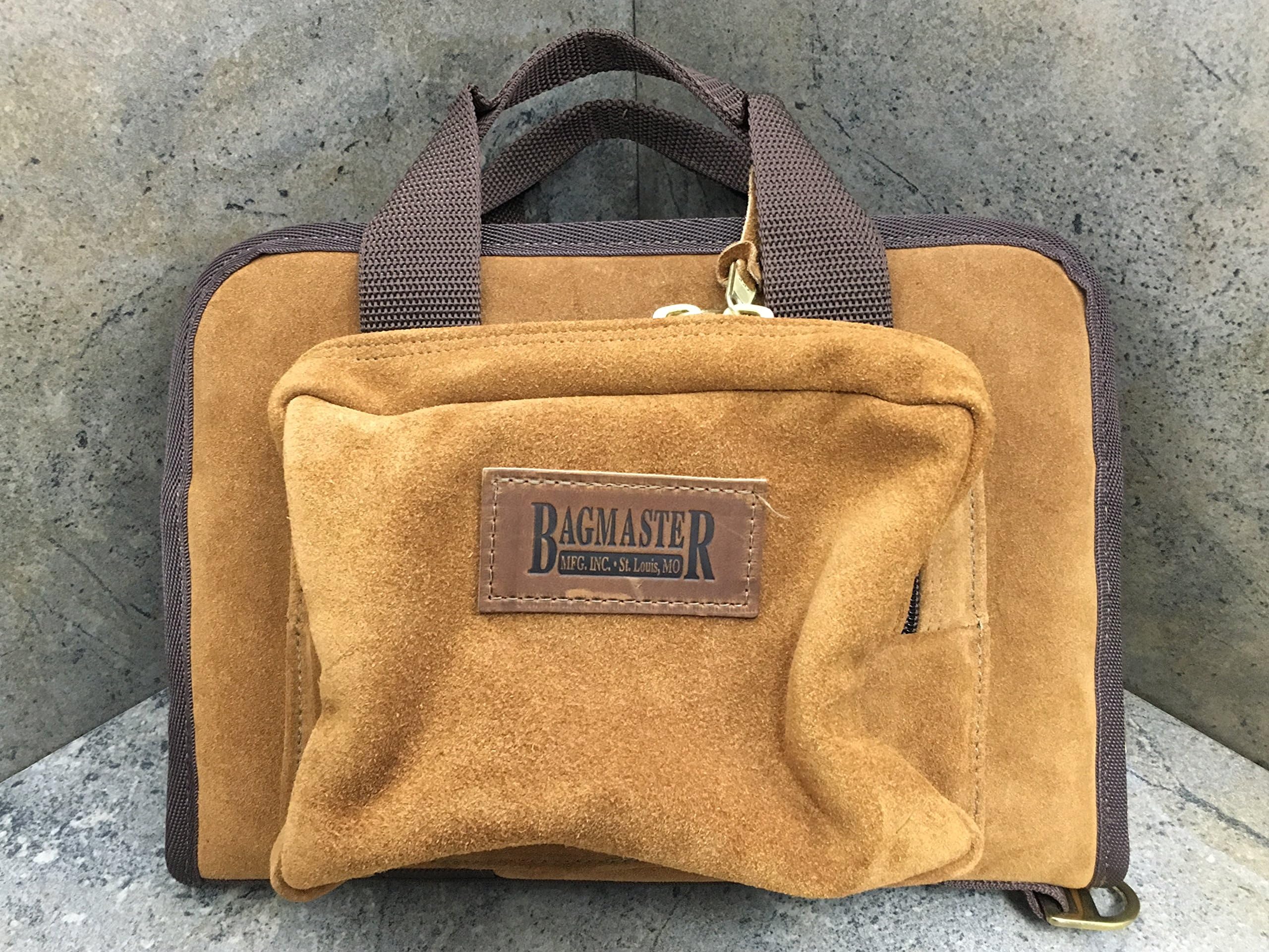 Leather Rectangular Pistol Pouch Gun Case - Bagmaster
