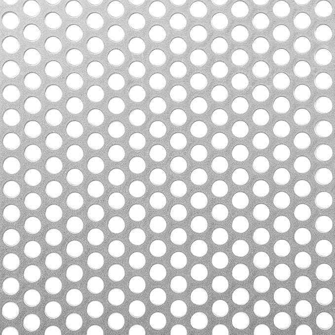 Tôle Perforée Acier Inoxydable 304 - Grillage Décoratif Perforation Ronde W20xL100cm