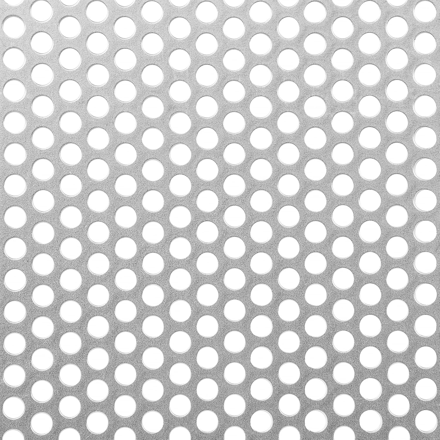 ALBERTS 462994 Round Perforated Plate, Silver