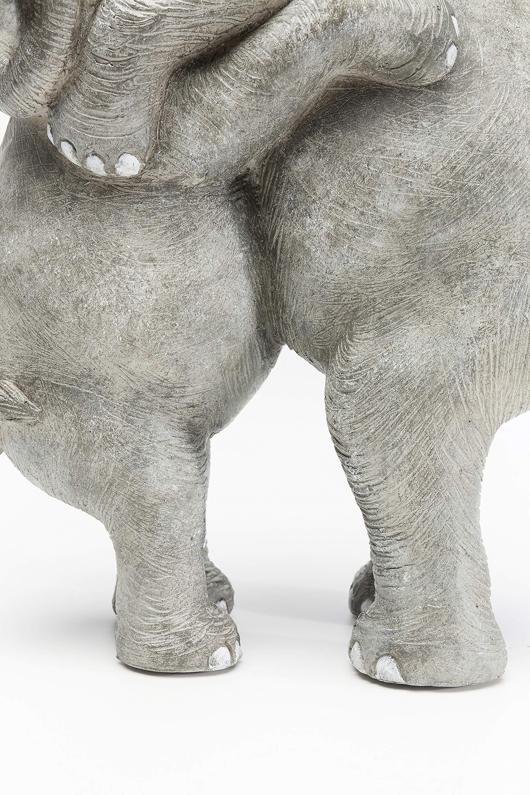 Kare Design Deko Figur Elephant Hug, Grau, 36x22x15 cm, Deko Objekt, Wohnaccessoire, Dekoration, Elefanten Motiv, Skulptur, Wohnzimmer