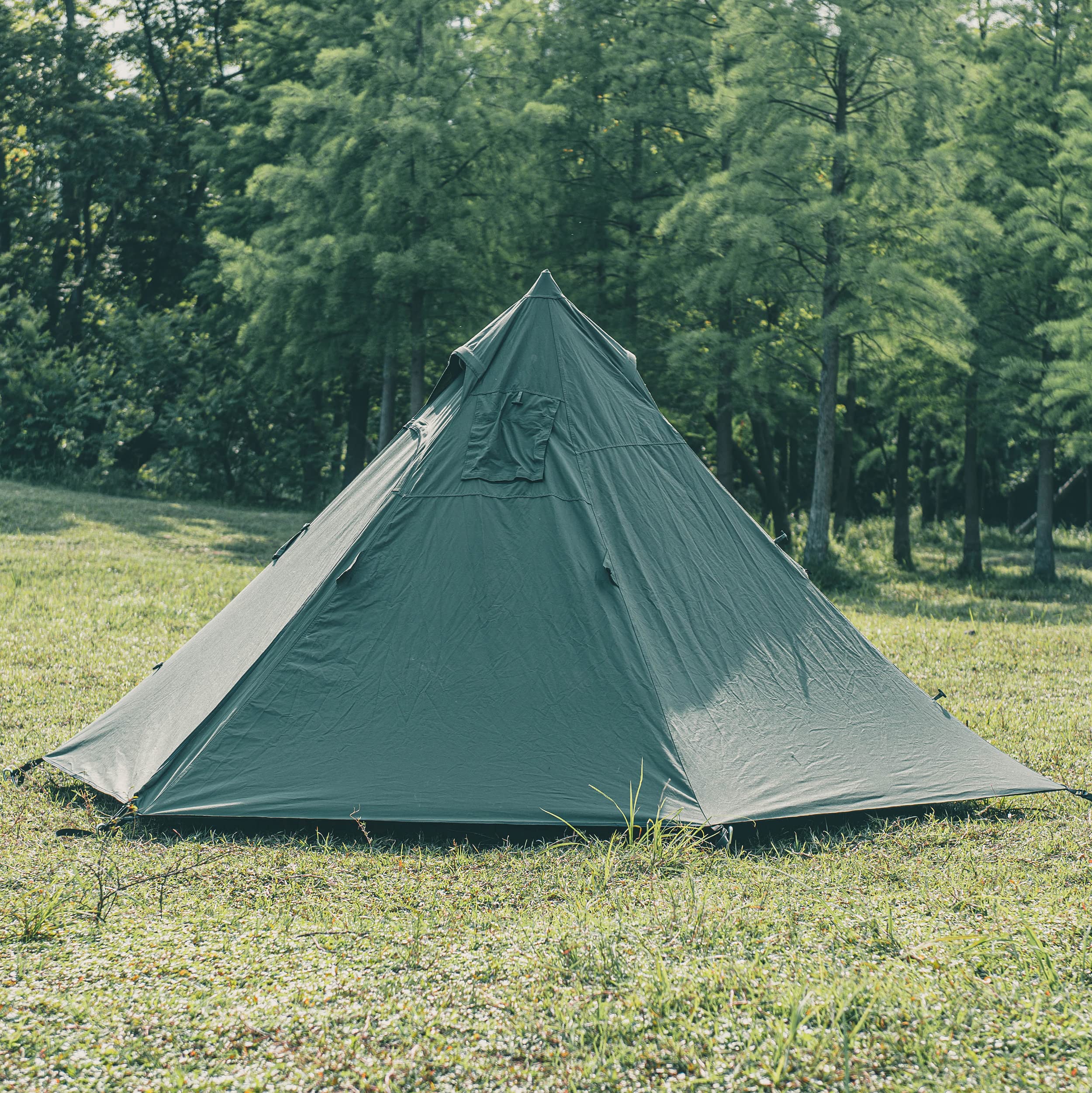 Amazon.co.jp: DOKICAMP ワンポールテントTC素材 高さ160CM かんたん