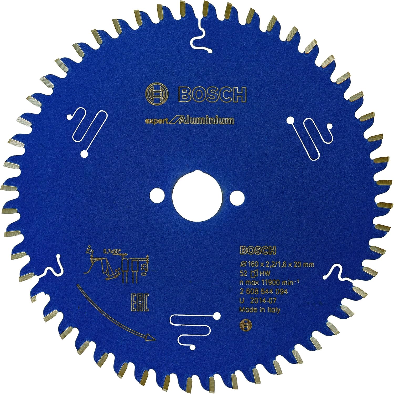 Black Friday Sale 2022 Bosch 2608644094 Circular Saw Blade"Top Precision" Exalh 6.3inx20mm 52T