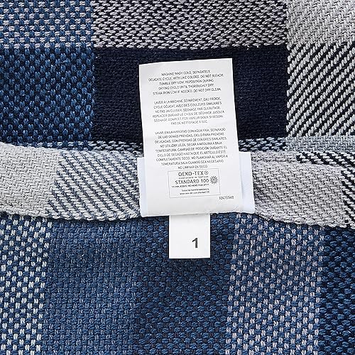 Miniatura 8 de Eddie Bauer - Manta Queen, ropa de cama acogedora de algodón, decoración del hogar para todas las estaciones (azul indsor, Queen)