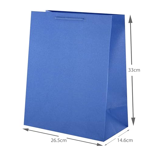 Hallmark Multi-Occasion Large Gift Bag - Plain Blue - Image 2