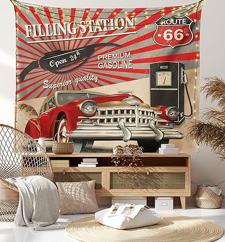 Miniatura 494 de Ambesonne Tapiz gótico, patio con hiedra encantada en la puerta antigua al bosque, colgante de pared ancho para dormitorio, sala de estar, 2-Verde