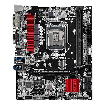 マザーボード Intel Core i7 7700+CoASRock H110M-G/M.2 Amazon | ASRock Intel H110チップセット搭載 MicroATX