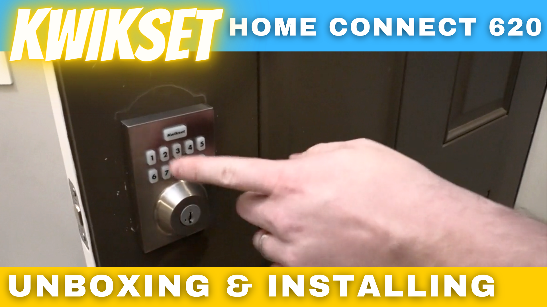 Watch Kwikset Home Connect 620 Keypad Lock Unboxing &amp; Installation on ...
