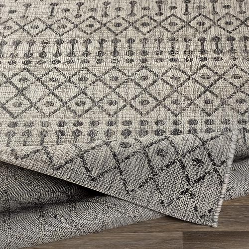 Vista 23 de Livabliss Hinata - Alfombra marroquí para exteriores, 12 x 15 pies, color negro