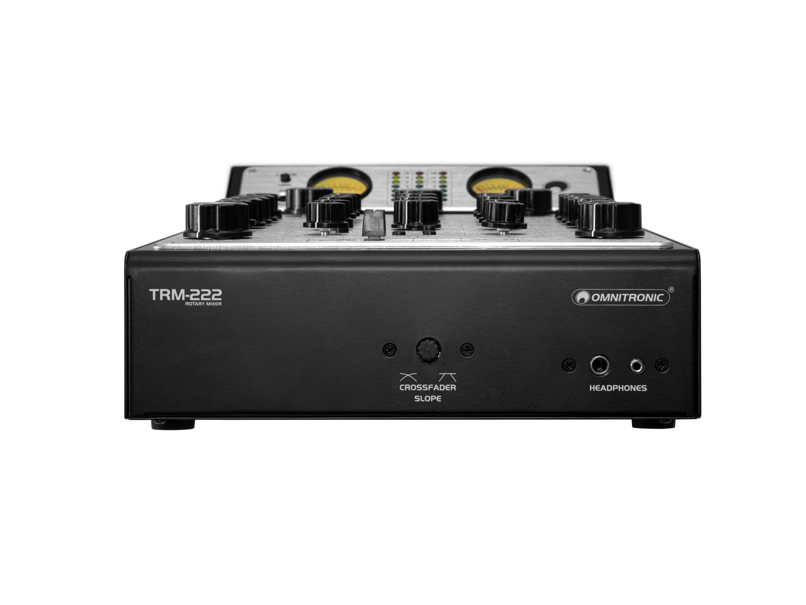 OMNITRONIC TRM-222 2-Kanal Rotary-Mixer | Rotary-Mixer mit 3-Band-Frequenzisolator, VCF-Filter und FX Loop