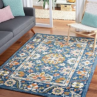 SAFAVIEH Aspen Collection Area Rug - 5' x 8', Blue & Green, Handmade Boh...