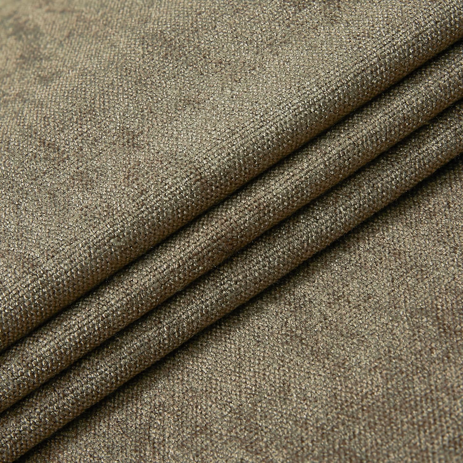 Vision Home Mocha Brown Pinch Pleated Full Blackout Curtains Velvet Chenille Room Darkening Window Curtain Panels 108 inch for Living Room Bedroom Soundproof Pinch Pleat Drapes with Hooks 36"Wx108"Lx2