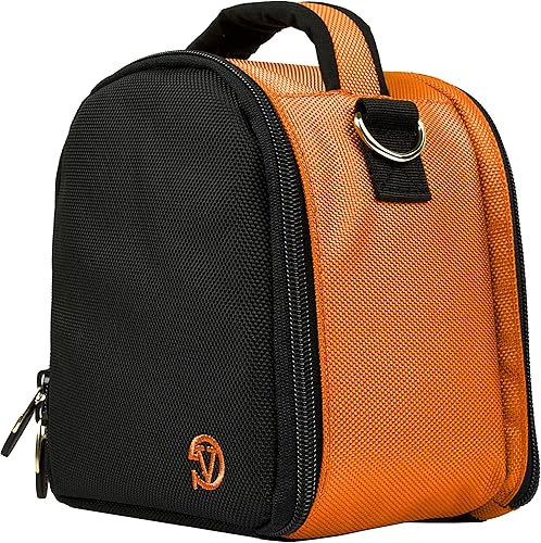 Bolsa de hombro de viaje Estuche de transporte (naranja) para Nikon Coolpix L120, V1, P100, P500, P7000, P7100, D3800, D800 Digital SLR DSLR Cámara