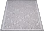 Amazon Basics Less-Mess Cat Litter Box Mat, 24 x 35 Inches, Grey