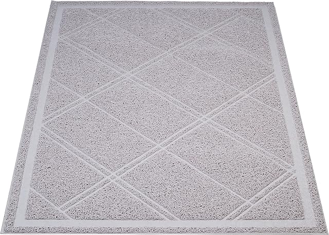 Amazon Basics Cat Litter Mat, Gray, 24" x 35"