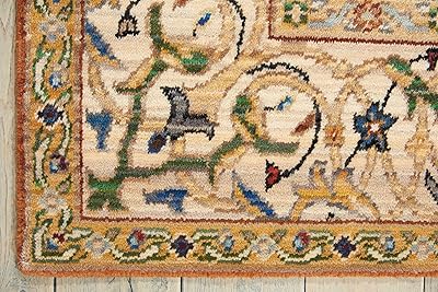 Nourison Timeless Copper Rectangle Area Rug, 5-Feet 6-Inches by 8-Feet (5'6" x 8')