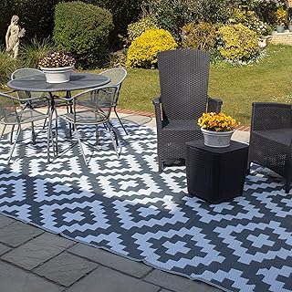 Valiant FIR564 Geometric Outdoor Patio and Decking Rug - 12f