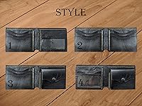 Vista 6 de Men's 3D Genuine Leather Wallet, Hand-Carved, Hand-Painted, Leather Carving, Custom wallet, Personalized wallet, Joker, Laugh HA HA HA, Smile, Face