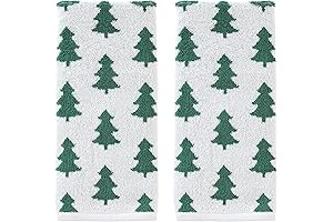 SKL Home Christmas Festive Holiday Hand Towels for Kitchen Bathroom