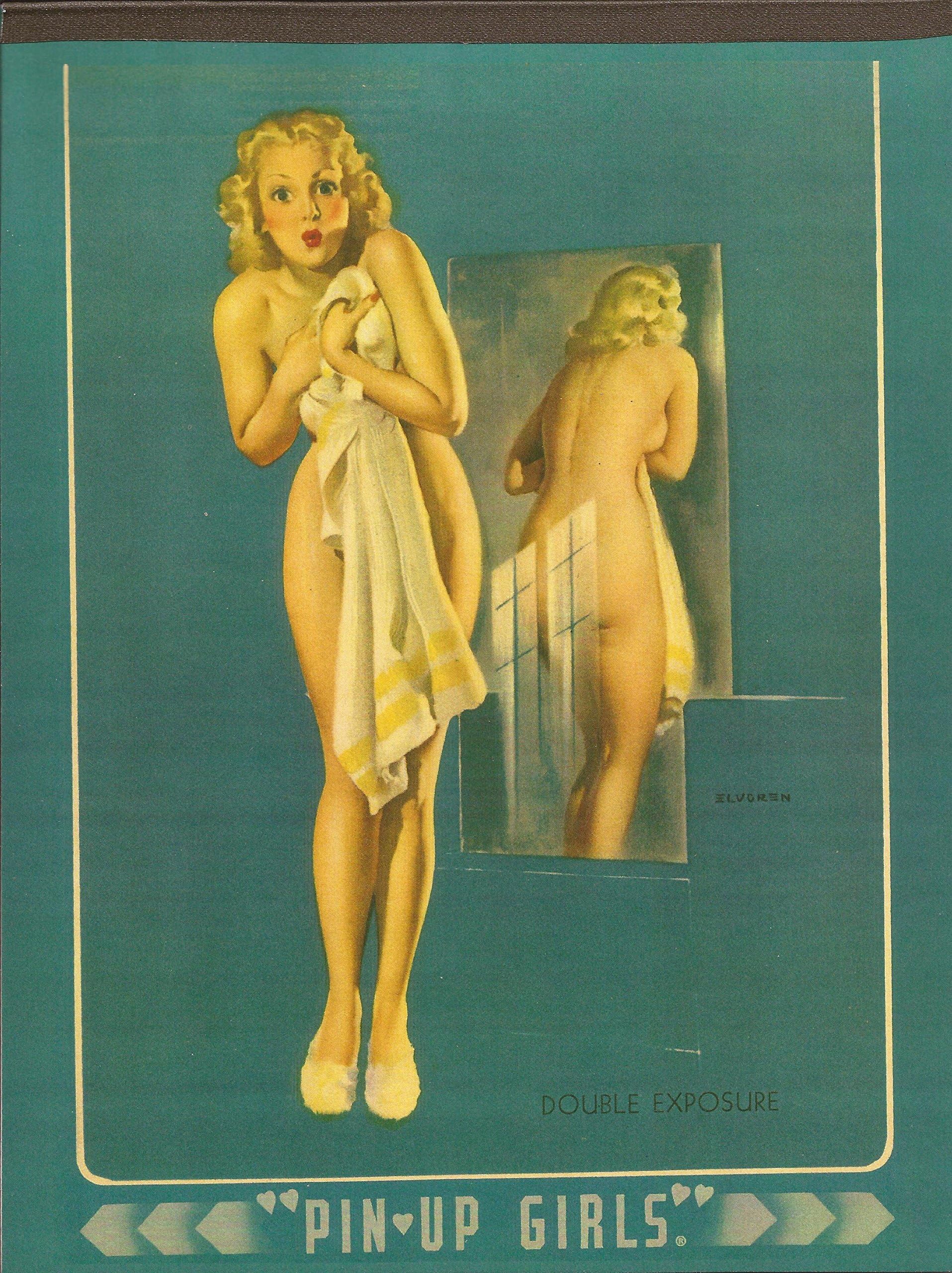 Pin Up Girls Writing Tablet, Double Exposure, Adult Big Chief, 7 X10 inch, 50 Sheet