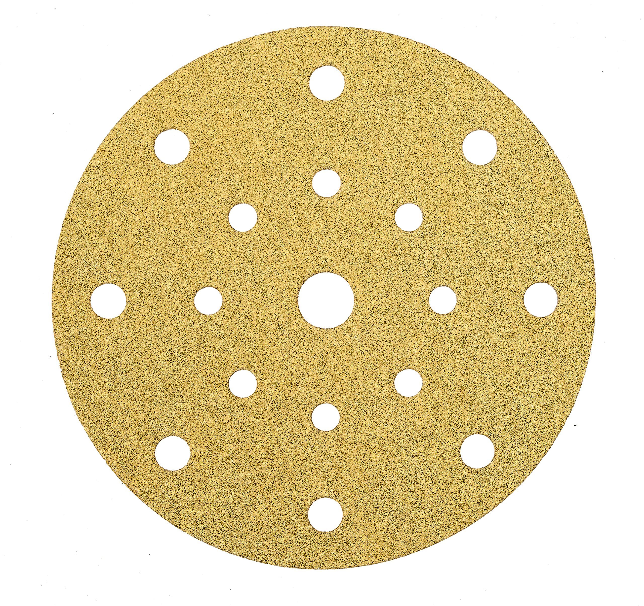 Mirka Gold Universal Sanding Paper Ø 150mm Hook & loop 17-hole/grit P220, 100 pcs/For sanding plaster, filler, chipboard, wood, varnish