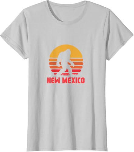 Miniatura 7 de Bigfoot New Mexico State Sasquatch Yeti Urban Legend Retro T-Shirt Black,Asphalt Grey,White,Silver Grey,Brown,Olive Green,Lemon Yellow,Dark Heather