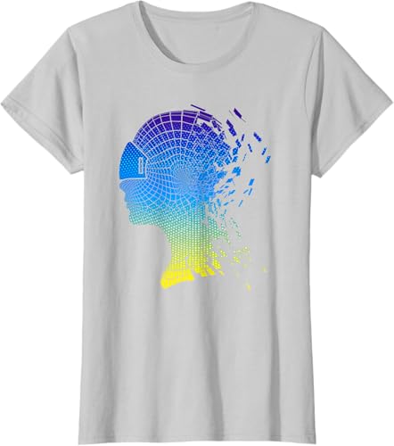 Miniatura 19 de Camiseta con diseño de auriculares de realidad virtual de VR Fans, Negro, S Negro,Azul Marino,Azul Pastel,Plateado,Limón
