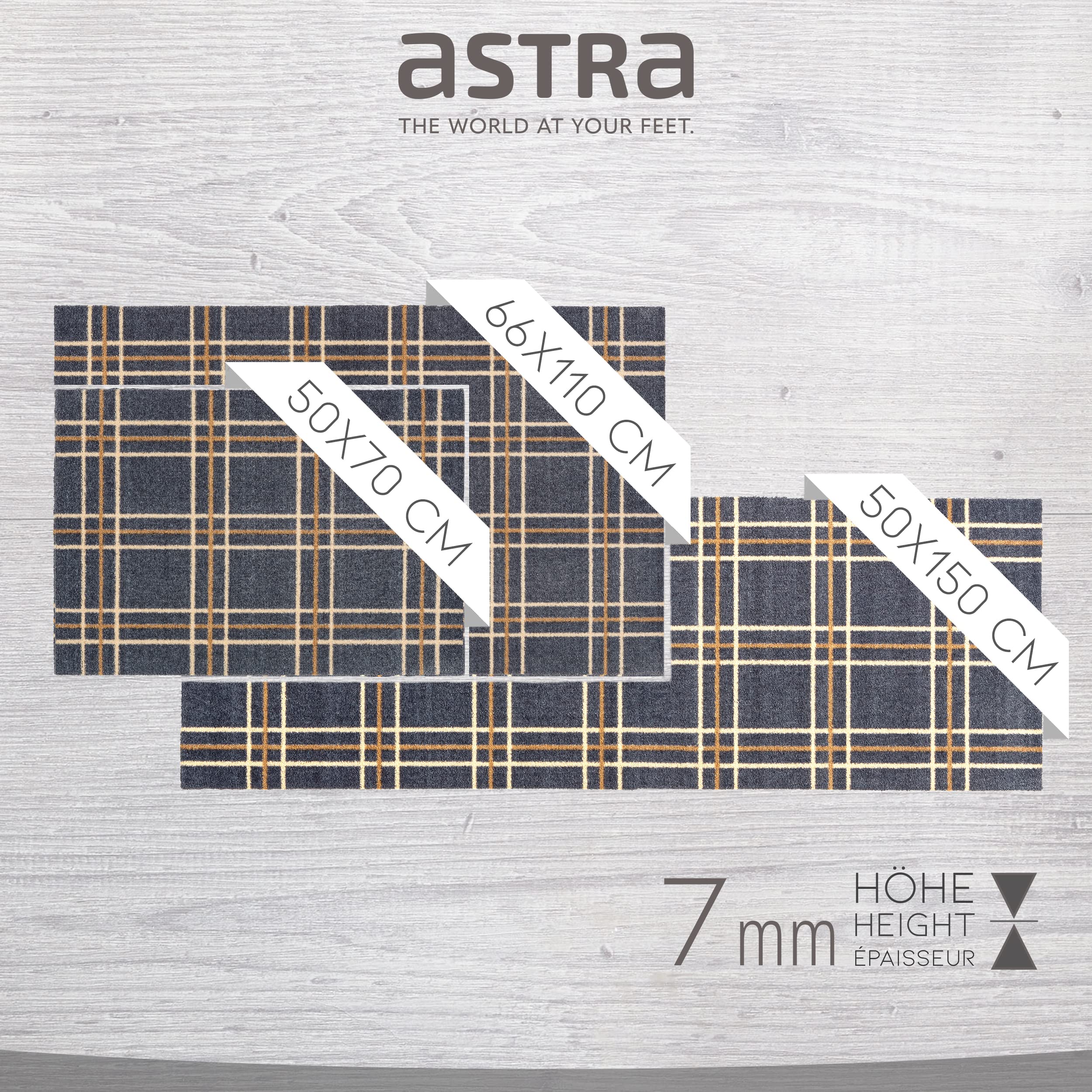 antislip tapijt woonkamer - Miabella deurmat binnen - keukenloper gang stofvangmat - schoonloop set van 3: 50x70 66x110 50x150 cm ruitjes antislip tapijt woonkamer - Miabella deurmat binnen - keukenloper gang stofvangmat - schoonloop set van 3: 50x70 66x110 50x150 cm ruitjes
