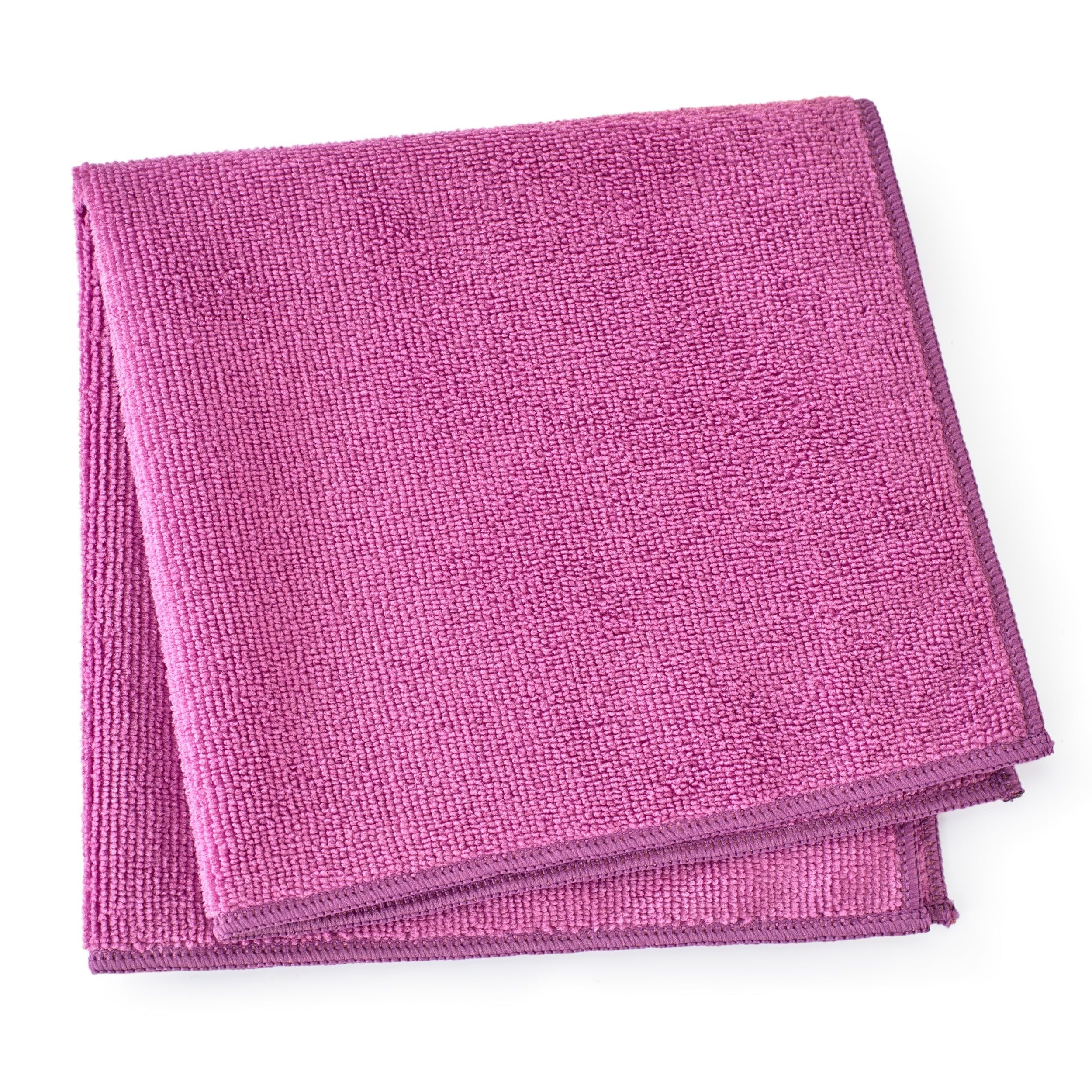 Quest Mikrofaser Reinigungstuch 40x40 cm - All Pink, Set mit 50 | Saugstarkes Putztuch für Fenster, Küche, Bad & Auto, reinigt fusselfrei nur mit Wasser, waschbar & wiederverwendbar