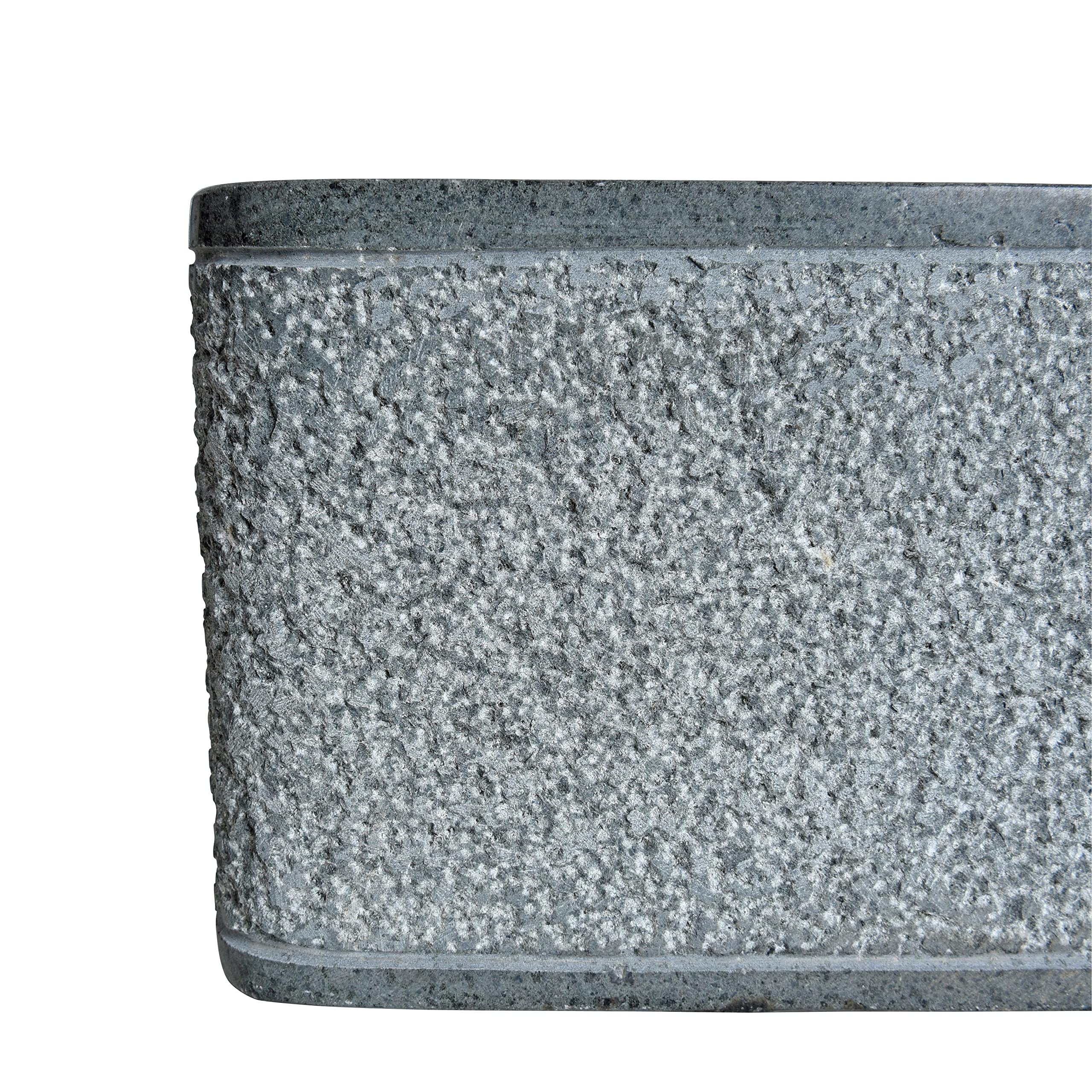 ESTEXO Waschbecken Basalt Naturstein Waschtisch ca. 45 x 30 x 15 cm Waschschale Becken Steinwaschbecken Grau