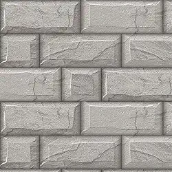 Papel De Parede 3m Adesivo Lavável Tijolos Cinza Muro