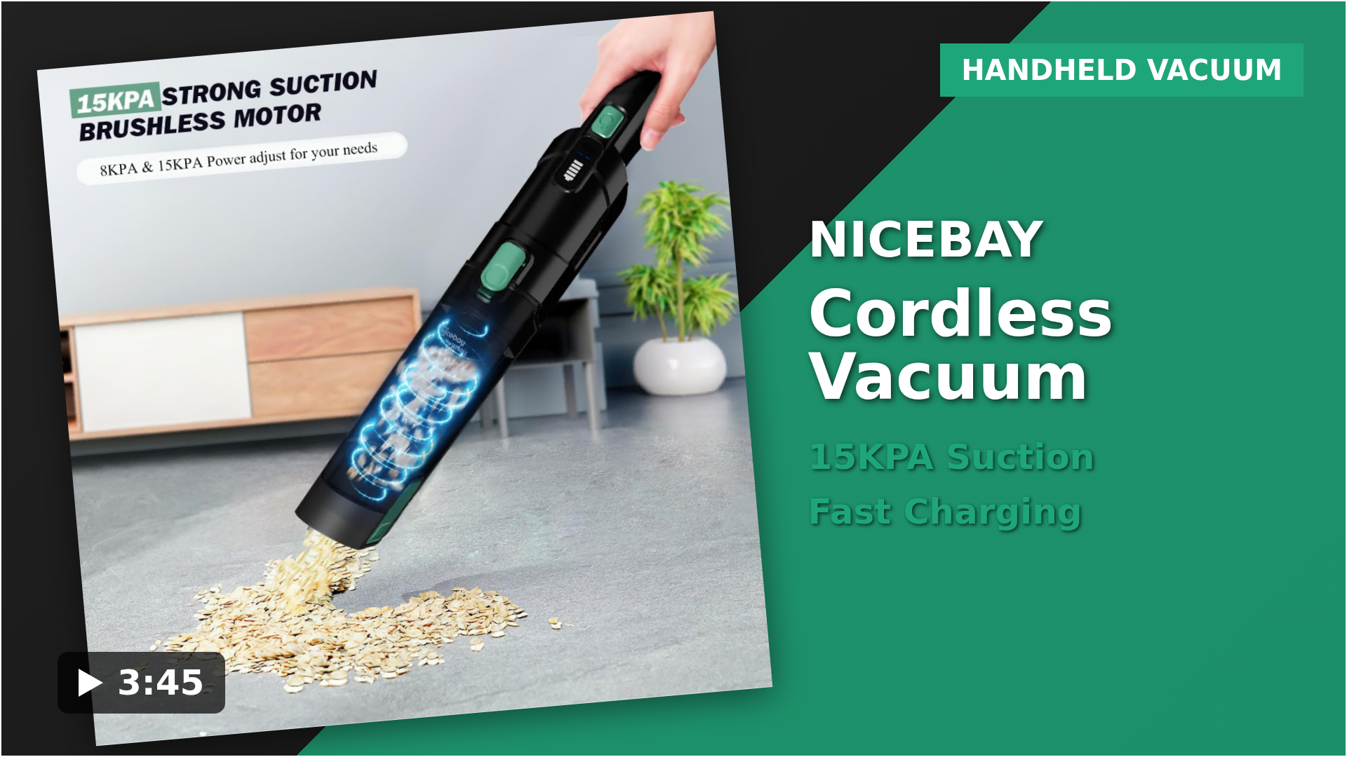 Nicebay Handheld Vacuu Cleaner Review
