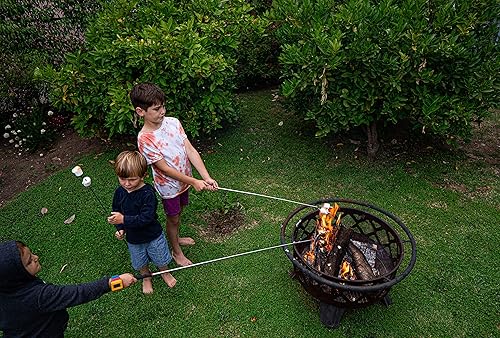 Miniatura 5 de BBQ Dragon Smores Kit – 5 Extra Long Smore Sticks for Fire Pit – Telescoping Marshmallow Roasting Sticks – Durable Skewers for Smores and Hot Dogs –
