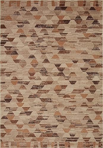 Miniatura 2 de LOLOI Justina Blakeney x Chalos Collection CHA-08 BeigeNutmeg, Contemporary Area Rug, 5'-5" x 7'-6"